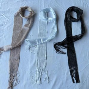 Corbatines con brillos plata